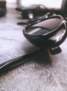 椭圆形小框窄镜欧美太阳镜