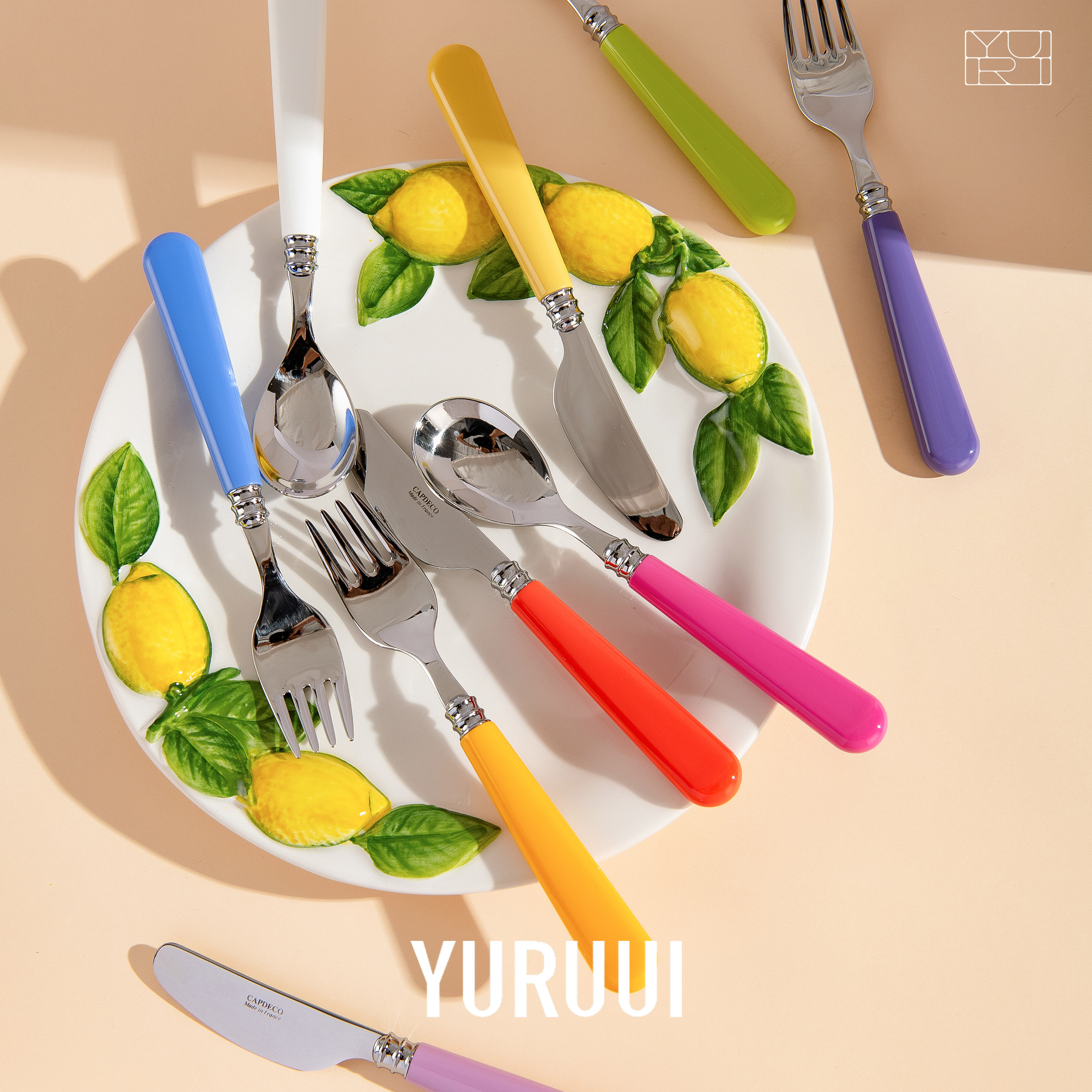 [YURUUI设计师]法国CAPDECO儿童刀叉三件套礼盒不锈钢餐具,淘宝优惠券,粉丝福利购,淘宝优惠卷