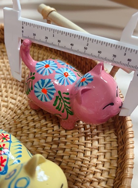 泰国手工树脂制作文化创意饰品宠物猫咪手彩绘家居摆件新年礼物品