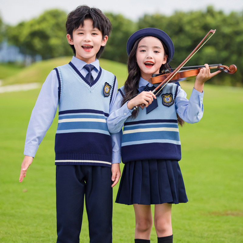 小学生校服春秋款英伦风三件套儿童学院班服韩版套装幼儿园园服冬,淘宝优惠券,粉丝福利购,淘宝优惠卷