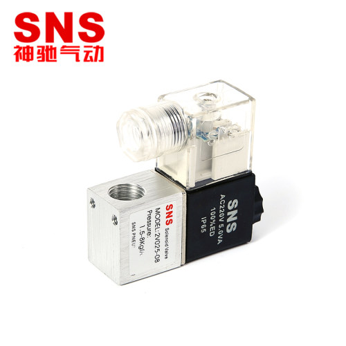 SNS神驰气动电磁阀二位二通单电控换向阀2V025-08/3V1-06/08 - 图0
