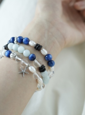XISHI「宛之」海蓝宝蓝晶石手串