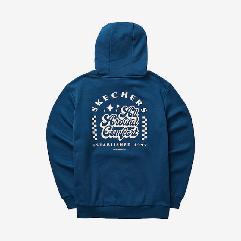 Skechers/斯凯奇正品新款男女印花针织连帽套头运动卫衣 L423U094,淘宝优惠券,粉丝福利购,淘宝优惠卷