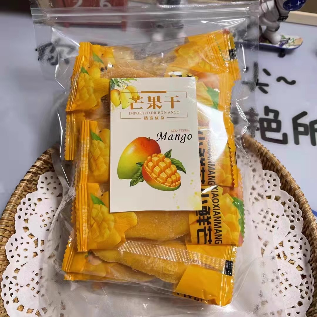 芒果干水果干蜜饯潮汕特产呆多趣芒果条小鲜芒独立包装原味浓果脯 - 图1