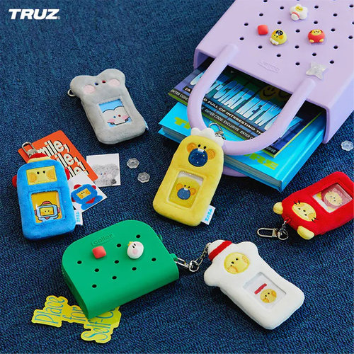 【正品清仓】TRUZ可爱minini迷你毛绒证件照钥匙扣挂件TREASURE - 图1