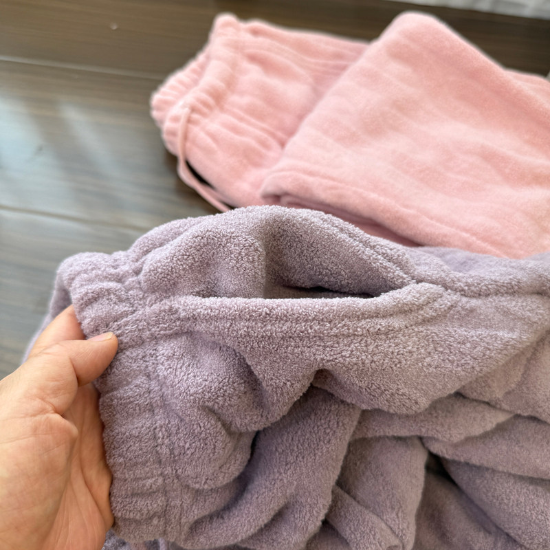 福利 散口+收口 女士雪粒家居长裤  厚实保暖睡裤 秋冬款 女装,淘宝优惠券,粉丝福利购,淘宝优惠卷