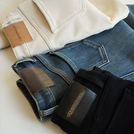 Women's nine-point fleece thickened cotton baguette pants for winter