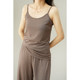 Wood Fiber Home Pajamas Round Neck Suspender ເຄື່ອງນຸ່ງຫົ່ມດໍາລົງຊີວິດ