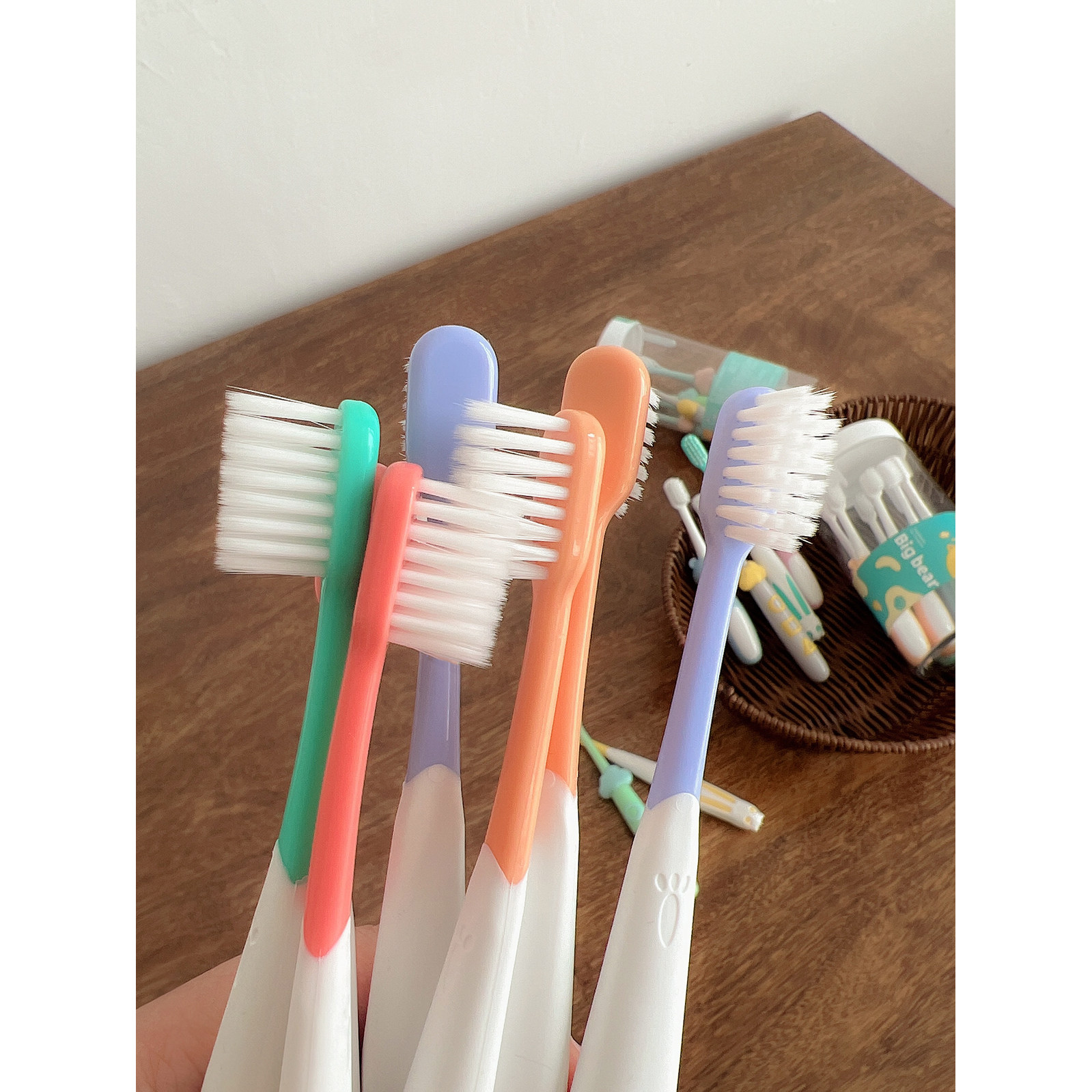 8-10支装 儿童软毛牙刷 宝宝乳牙儿童专用换牙期牙刷套装3-12岁