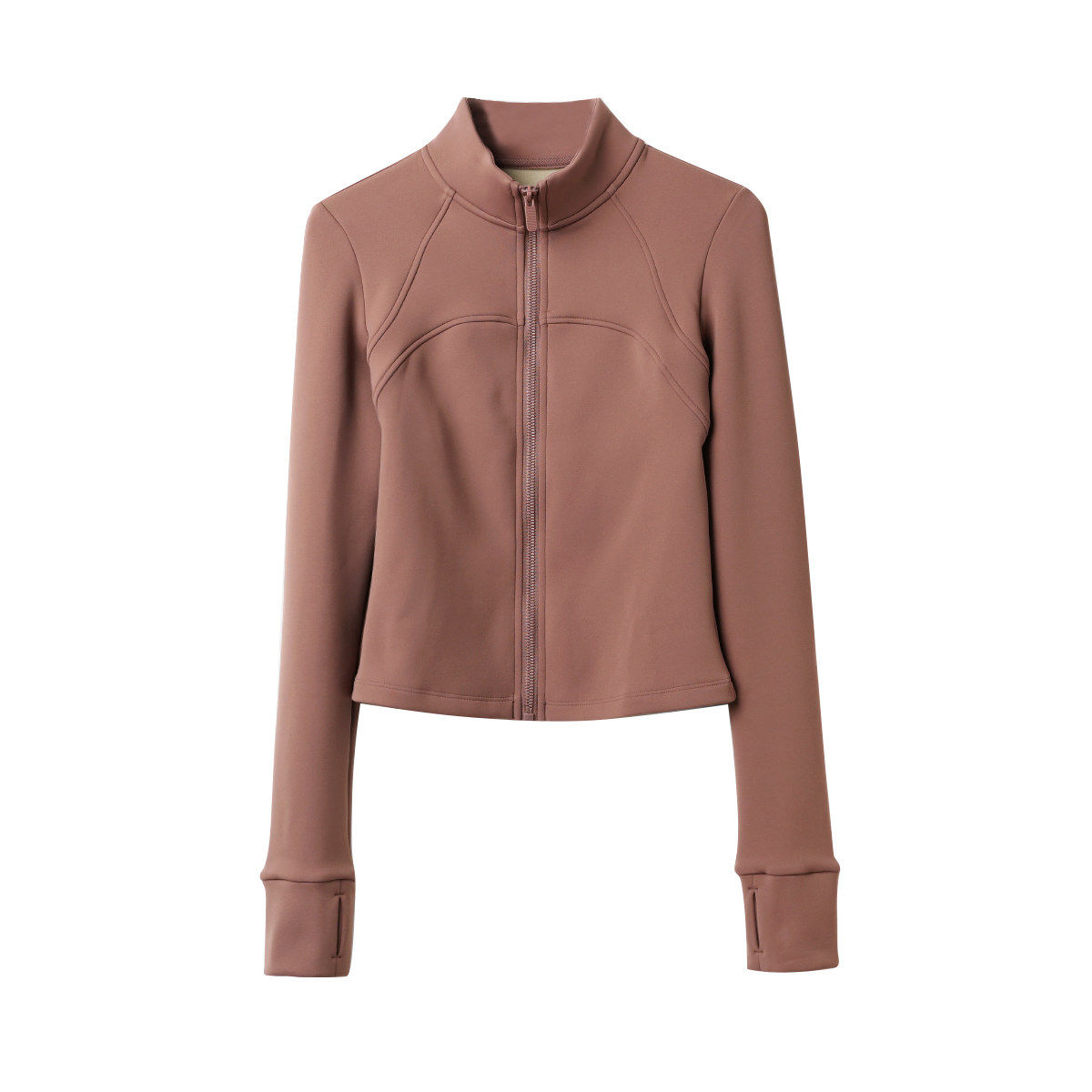 健身系列 女士运动外套 一体绒修身立领拉链开衫 瑜伽跑步 秋冬款,淘宝优惠券,粉丝福利购,淘宝优惠卷