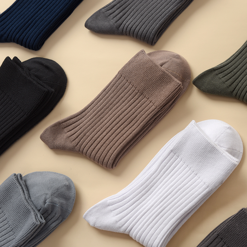 四双装 50g加厚款中筒袜 新疆长绒棉男士纯棉吸汗棉袜子 山东网店,淘宝优惠券,粉丝福利购,淘宝优惠卷