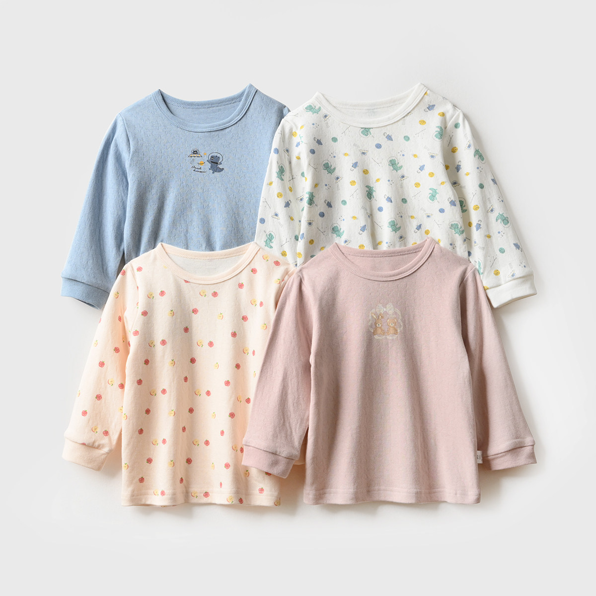 A类 两件装 儿童纯棉圆领T恤 全棉长袖打底衫秋衣 中小童 春秋款,淘宝优惠券,粉丝福利购,淘宝优惠卷