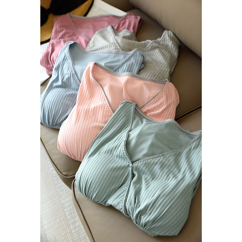 女士BRA哺乳上衣 V领纯色莫代尔家居服秋衣 月子服孕产妇新款,淘宝优惠券,粉丝福利购,淘宝优惠卷