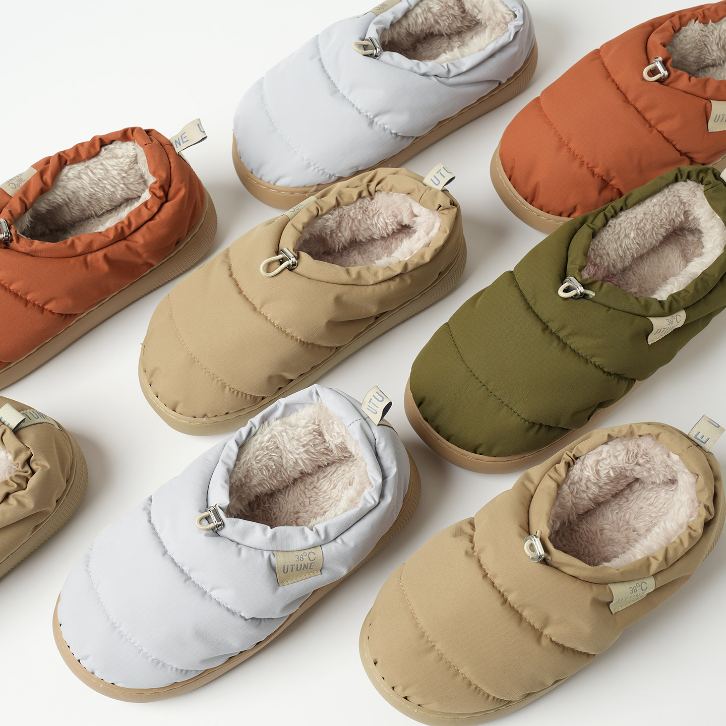 防泼水羽绒布 女士加绒厚底棉鞋可外穿中大童男士家居包跟鞋 冬款,淘宝优惠券,粉丝福利购,淘宝优惠卷