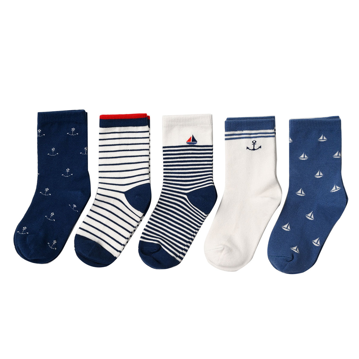 五双装 新疆长绒棉 儿童纯棉袜子 男女童长筒袜吸汗透气四季可穿,淘宝优惠券,粉丝福利购,淘宝优惠卷