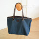 Retro rivet denim canvas bag ຖົງບ່າທີ່ມີຄວາມສາມາດຂະຫນາດໃຫຍ່