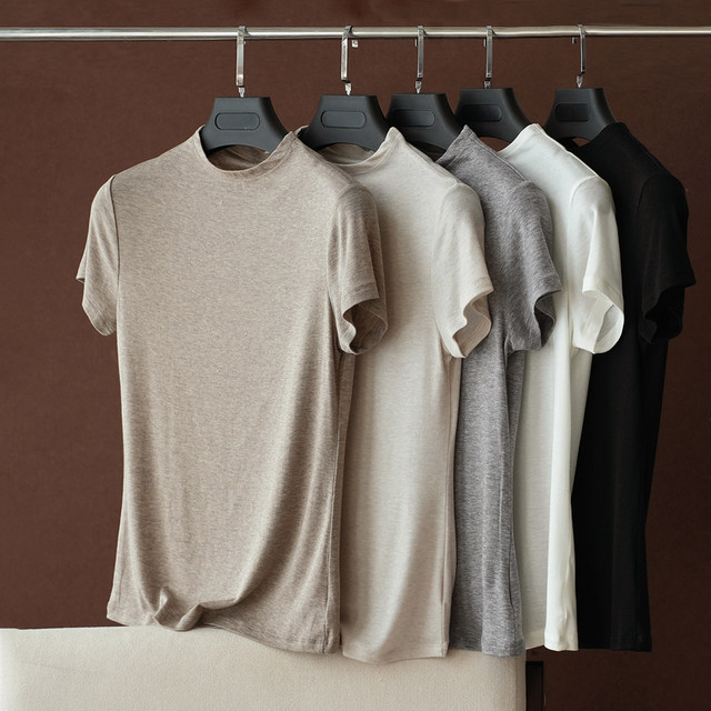 Lenzing Tencel Wool Women's Thin Short Sleeve T Style Summer