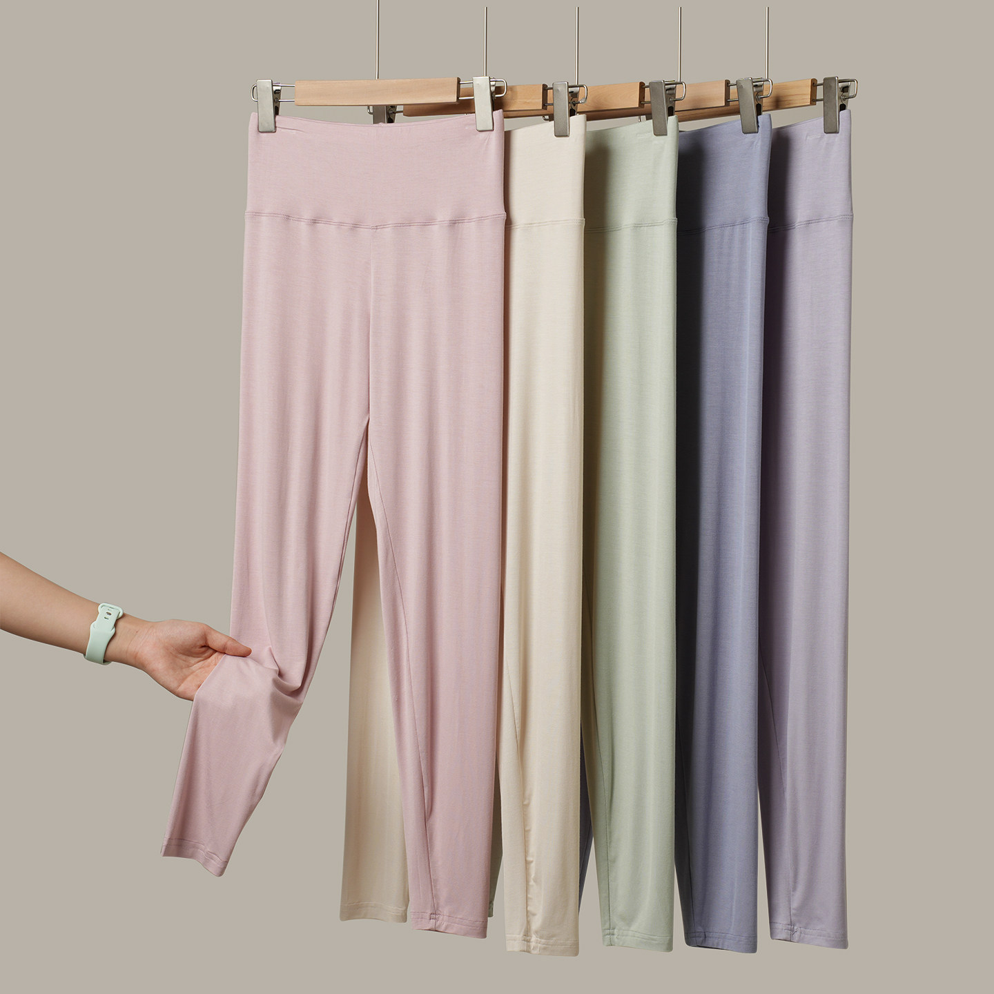 A类 女士莫代尔高腰针织秋裤 修身打底保暖裤 衬裤 秋冬款女装,淘宝优惠券,粉丝福利购,淘宝优惠卷