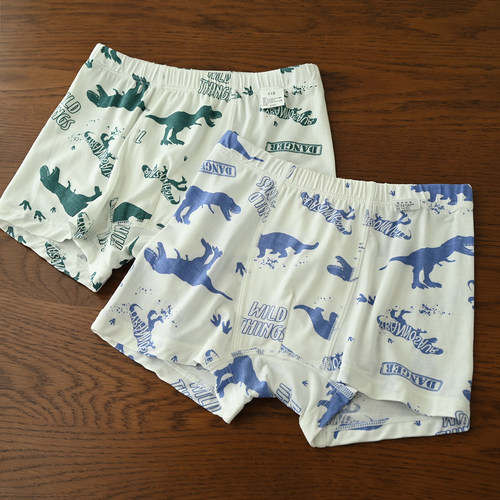 50支兰精莫代尔两条装 儿童平角内裤 男童薄款底裤 中大童四季款 - 图2