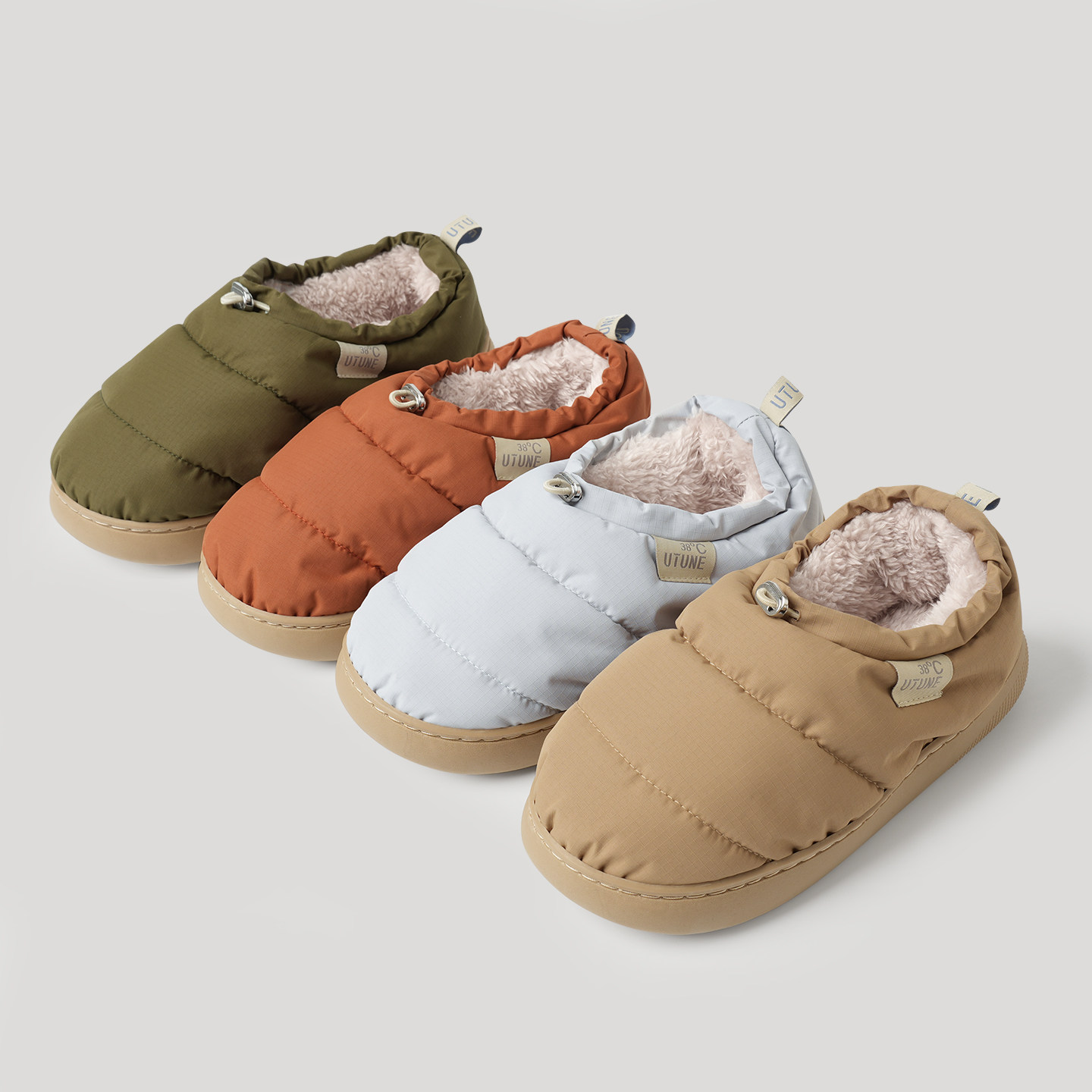 防泼水羽绒布 女士加绒厚底棉鞋可外穿中大童男士家居包跟鞋 冬款,淘宝优惠券,粉丝福利购,淘宝优惠卷