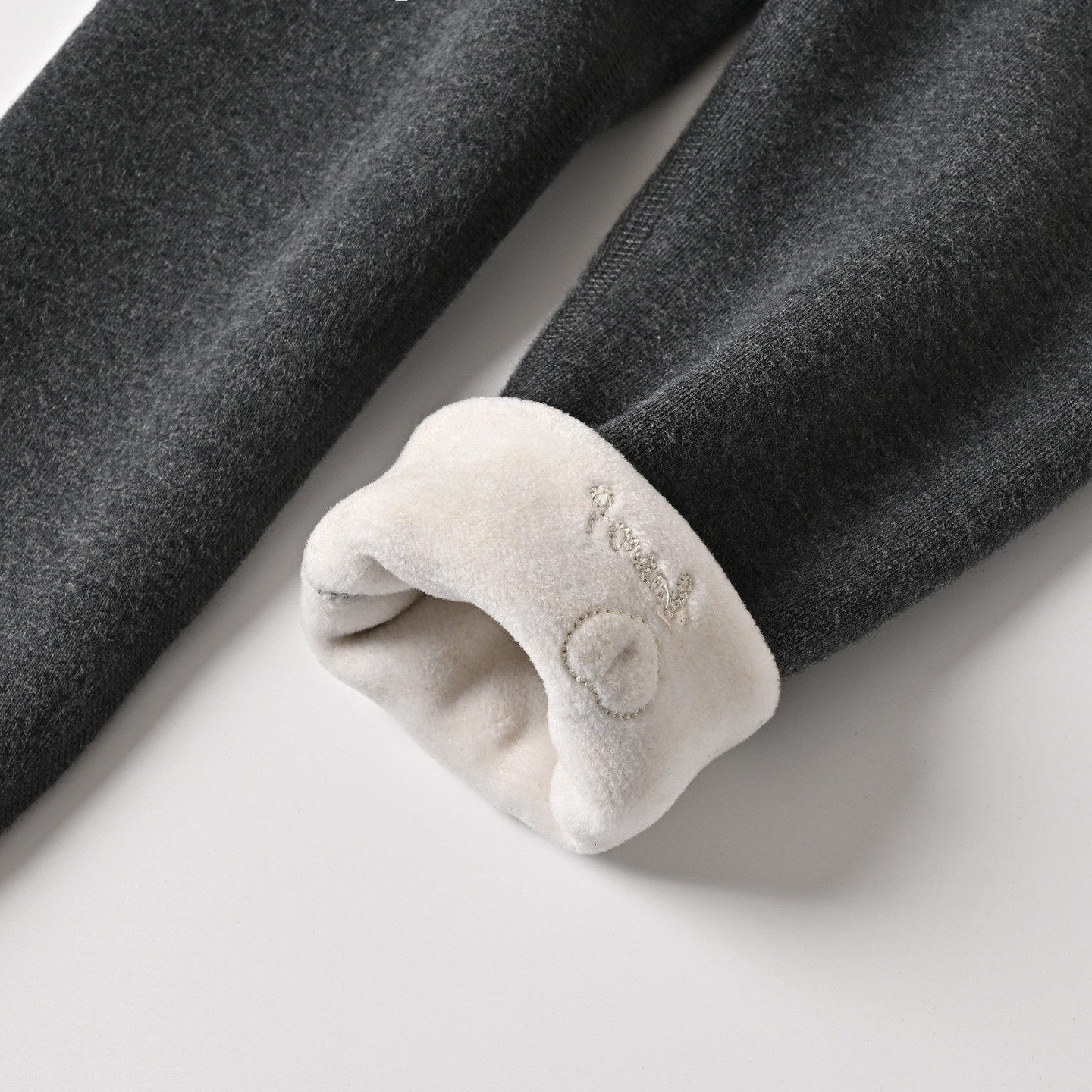 儿童木耳边一体绒加绒裤 女童弹力修身保暖打底长裤 冬款 中大童,淘宝优惠券,粉丝福利购,淘宝优惠卷