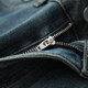 ແມ່ຍິງມ້ວນ hem ທໍ່ຢາສູບ jeans cropped pants
