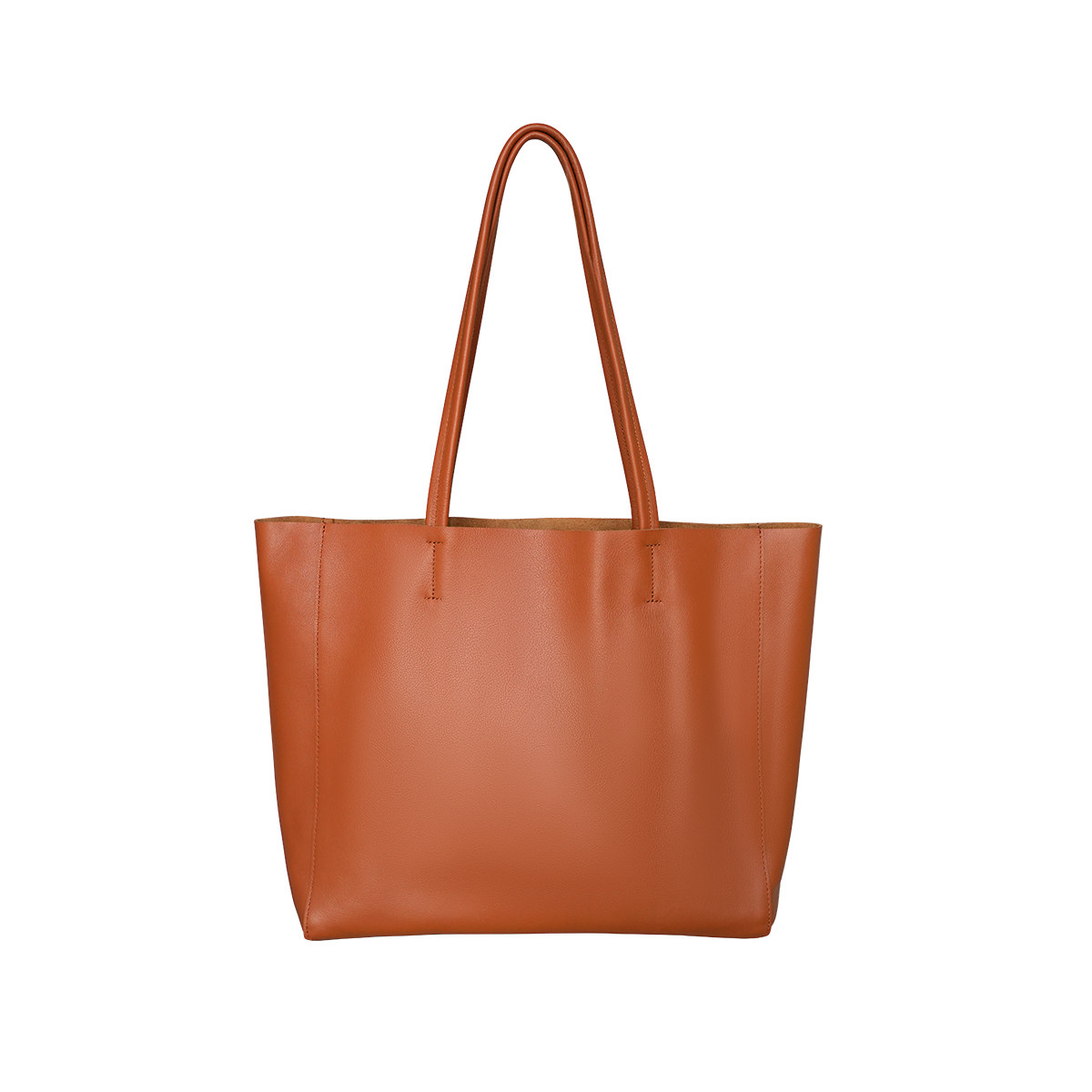 进口头层牛皮 软糯小牛皮托特包女士单肩手提包横版 大容量女包k,淘宝优惠券,粉丝福利购,淘宝优惠卷