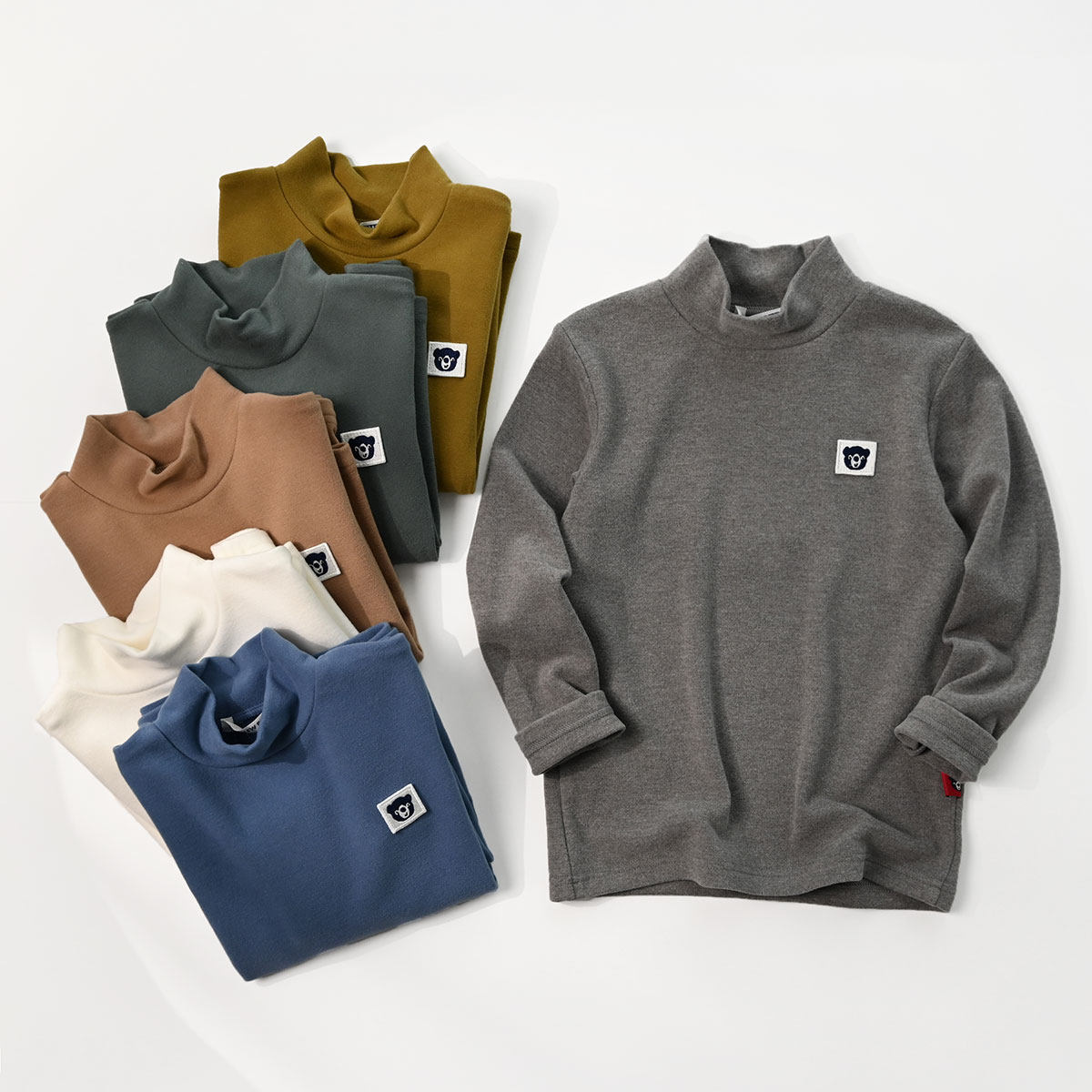 儿童双面绒半高领 打底衫 男女童长袖T恤 中大童保暖内搭T 秋冬装,淘宝优惠券,粉丝福利购,淘宝优惠卷