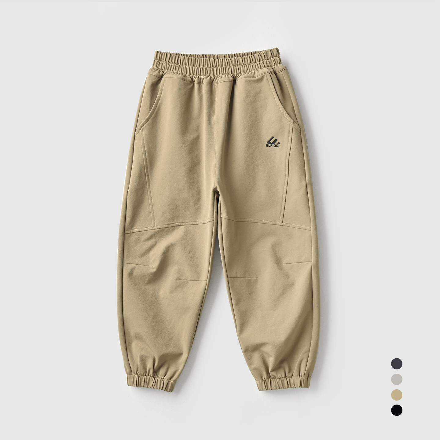 高克重 儿童轻户外运动裤男童快干收口长裤中大童慢跑裤 170春秋 - 图0