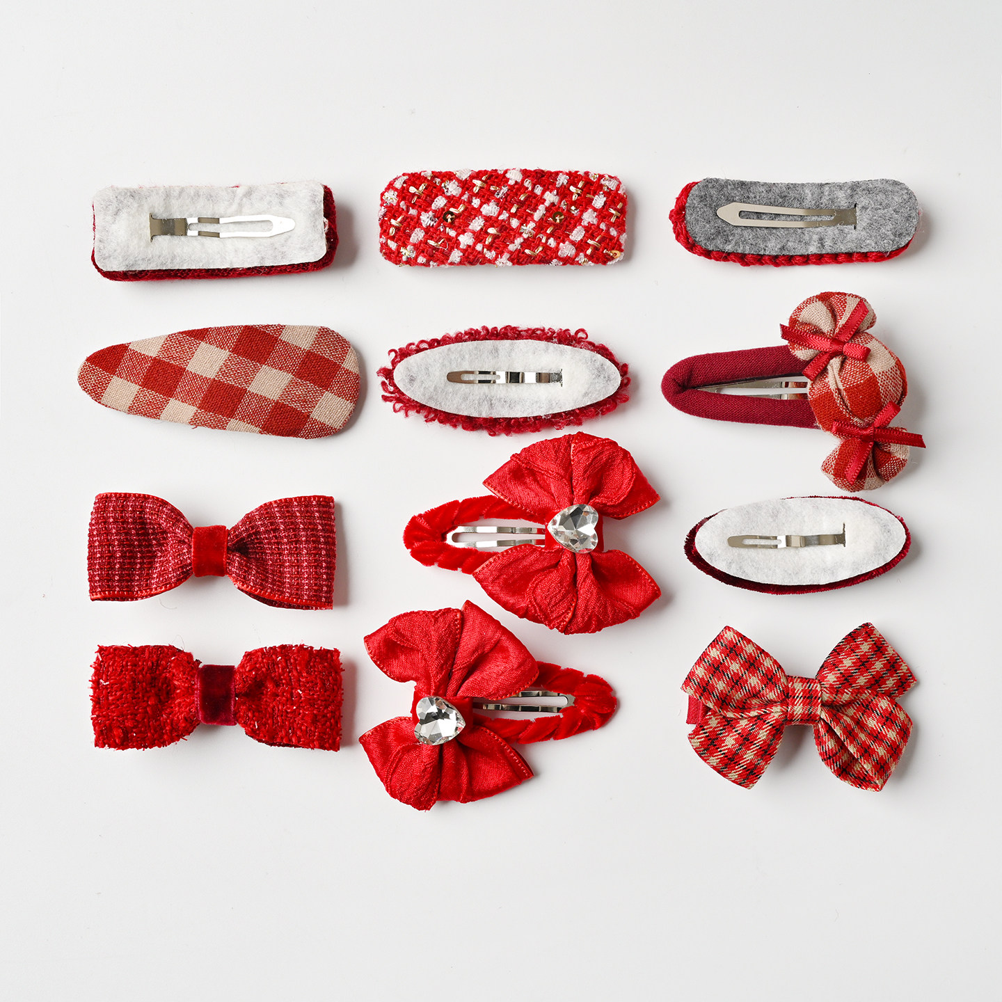 儿童发夹 新年喜庆红色发夹 红色系列发饰小女孩发卡 过年头饰,淘宝优惠券,粉丝福利购,淘宝优惠卷