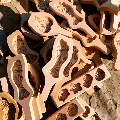 Shandong People's Big Bun плесень луна торт торт запеченная булочка и ручная работа с ребенком