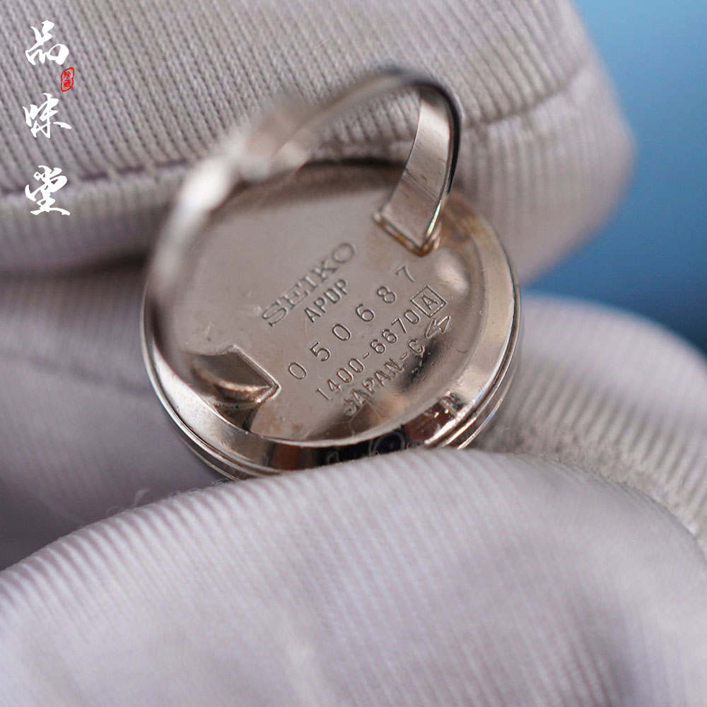 绝版日本Seiko精工戒指腕表宝蓝色复古个性指环首饰轻奢生日礼物