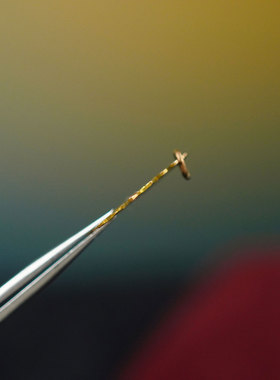 早期海外回流手工首饰14K纯金双喜临门囍字镂空项链吊坠 复古送礼