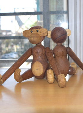 设计师简约现代风猴子桌面摆件