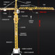 Kaidiwei Alloy 150 high simulation engineering vehicle tower crane