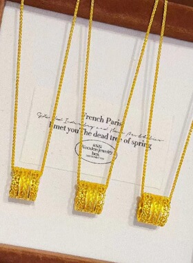 古法腰缠万贯套装女款戒指仿黄金