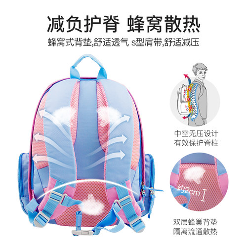 Larkpad书包小学生1-3年级男女童6-12周岁减负儿童双肩包超轻背包 - 图1