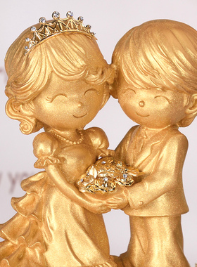 结婚礼物新郎新娘创意摆件送闺蜜