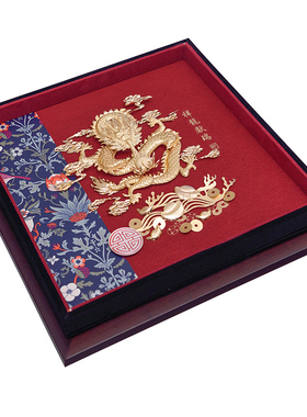 客厅背景墙玄关挂画装饰画金箔画