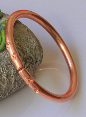 纯手工纯铜手镯紫铜黄铜龙头