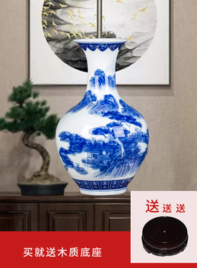 景德镇陶瓷器新中式客厅带证书
