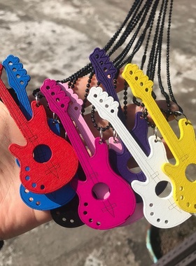 吉他小提琴长款木制毛衣链时尚款