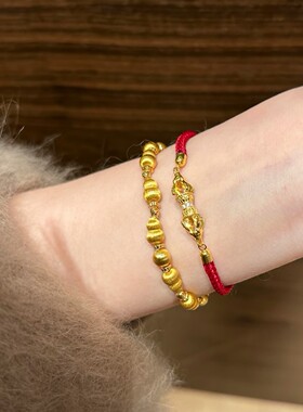 S925中古丝绒葫芦手链轻奢气质