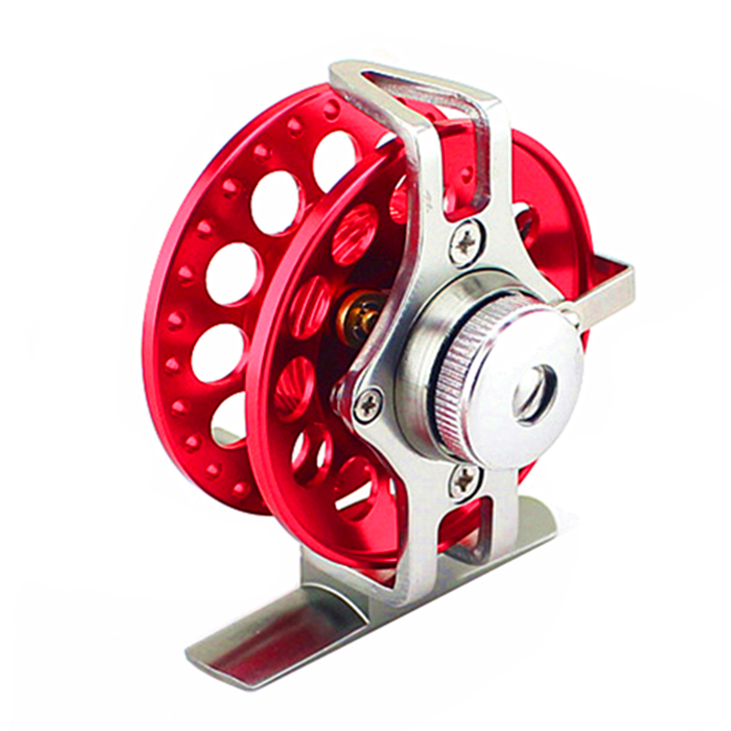 前打轮矶竿鱼轮带泄力铝合金鱼轮特价全金属冰钓超轻手竿改装渔轮 - 图3