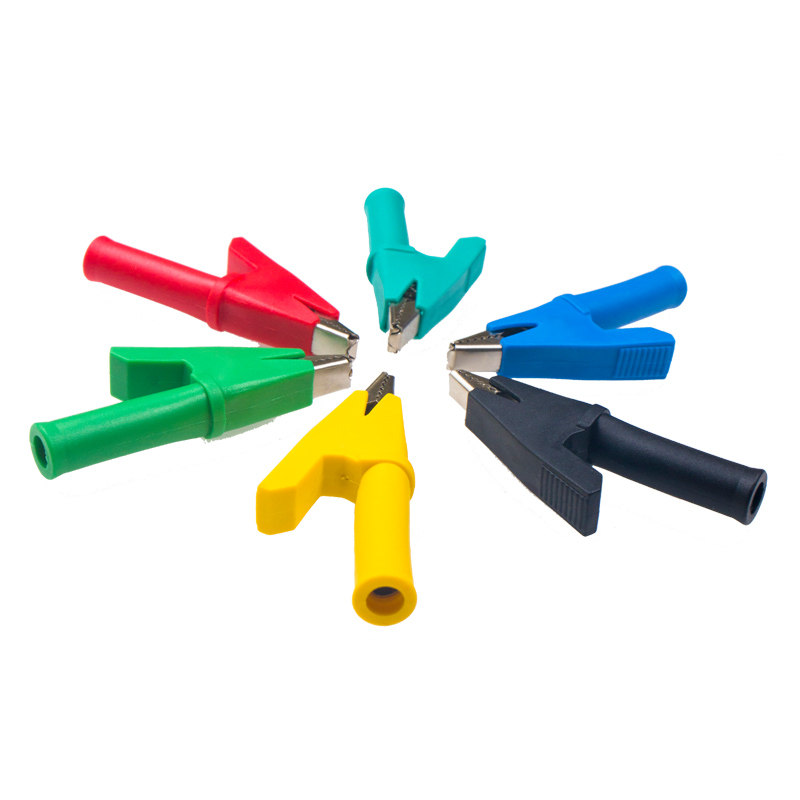 绝缘护套铜鳄鱼夹 开口10mm 可插4mm香蕉插头 焊接接导线 订做,淘宝优惠券,粉丝福利购,淘宝优惠卷