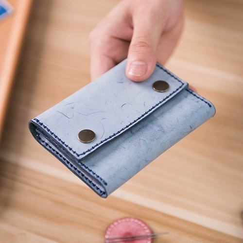 Набор материалов, ретро картхолдер, пряжка, кошелек, простой и элегантный дизайн, «сделай сам»