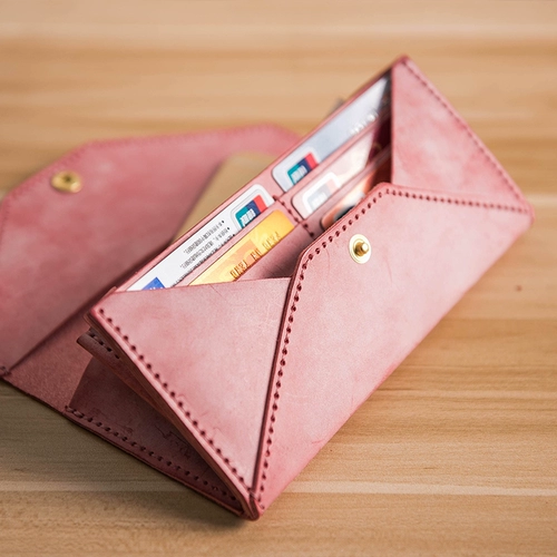 Ретро набор материалов, сумка с петлей на руку, длинный бумажник, «сделай сам», из натуральной кожи