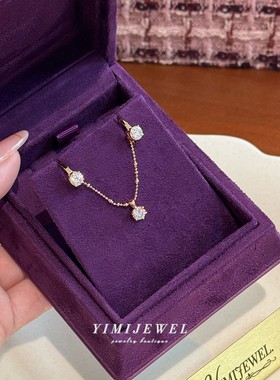 佩戴率超高的莫桑钻项链