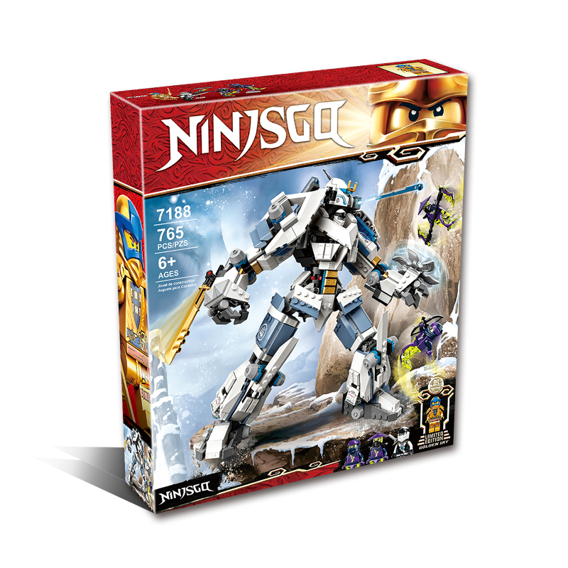 幻影忍者赞的泰坦机甲机器人摩罗幽灵黄金人仔积木玩具71738 新品 - 图3