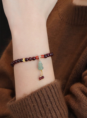 天然石榴石新中式百搭手链